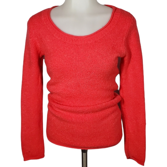 No Boundaries Sweaters - NO BOUNDARIES Stretchy Coral Knit Sweater Size L